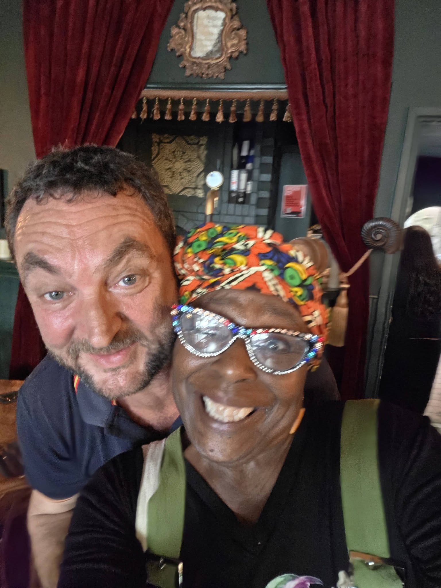 Momma Cherri and Jake Puddy together at The Velvet Crab